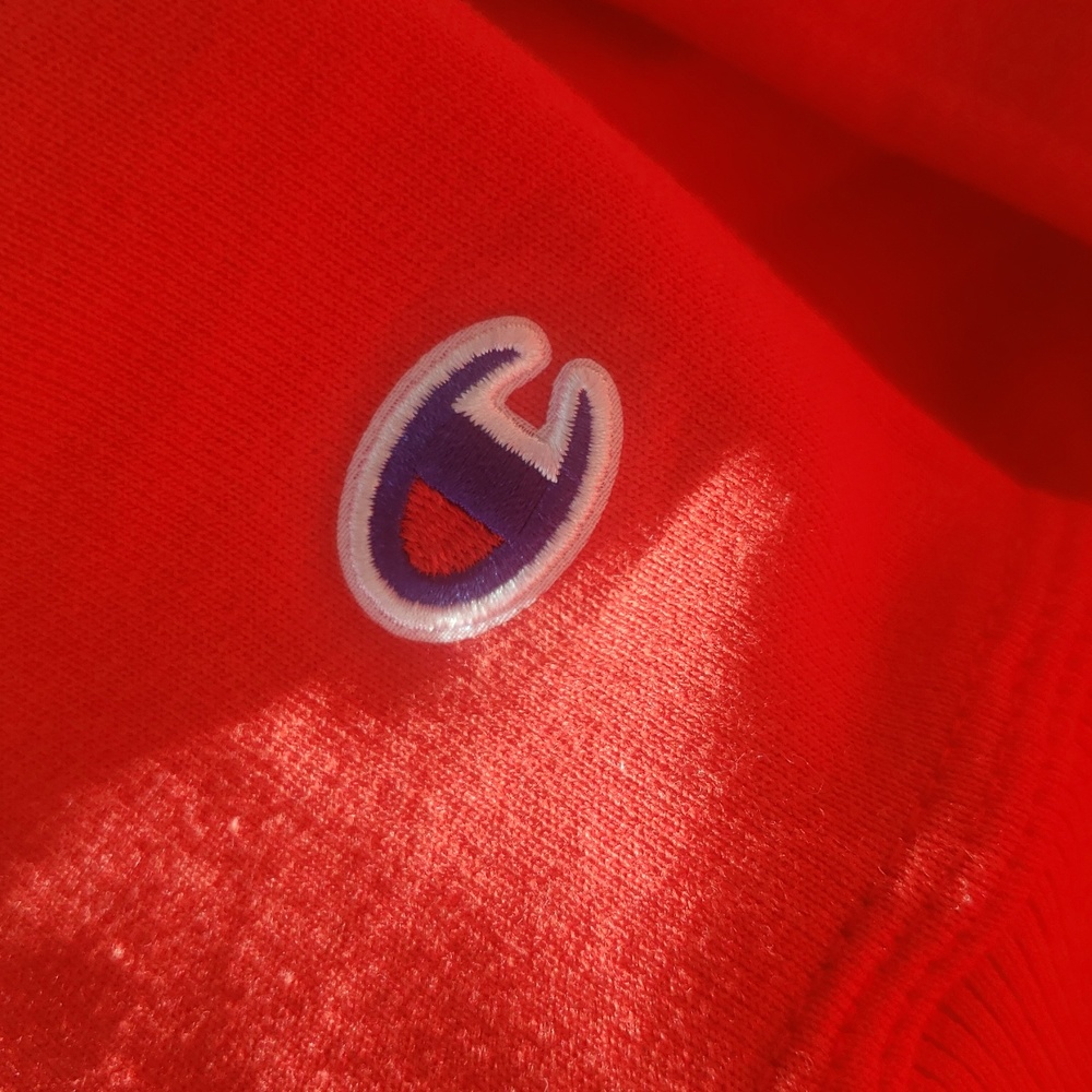 CHAMPION Men's Powerblend Fleece Hoodie, Size 3XL, Red, Originally $45.00 - Picture 6 of 6